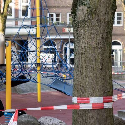 Gesperrter Spielplatz
