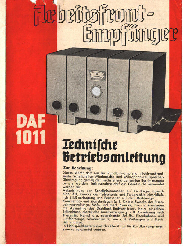 Bild vergr&ouml;&szlig;ern: 24-B-Reichsarbeitsfrontempf&auml;nger