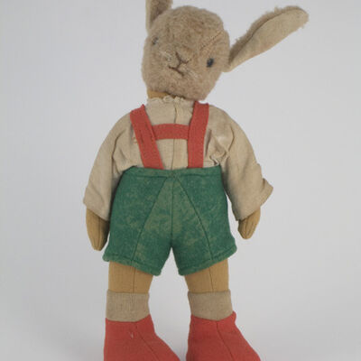 2009-0151 Stofftier Hase Lederhose